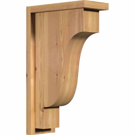 Ekena Millwork Newport Smooth Corbel w/Backplate, Western Red Cedar, 5 1/2"W x 12"D x 20"H COR06X12X20NEW01SWR